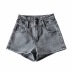 Lace high waist denim shorts  NSAC37237