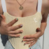 print stitching shoulder strap small vest NSSU37240
