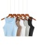 solid color round neck short knit vest NSHS37285
