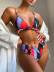 sexy color matching split swimsuit  NSDA37297