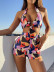 Sexy Big Steel Ring One-Piece Swimsuit NSDA37298