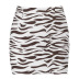 Wild zebra pattern tight-fitting skirt NSXE37303