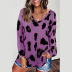 leopard print long-sleeved T-shirt  NSXS37315