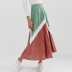 stitching high waist skirt  NSXS37324