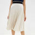 solid color high waist pleated skirt  NSXS37326