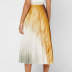 half-length elastic waist mid-skirt  NSXS37329