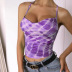 fashion printed tube top strap vest  NSXS37344