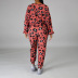 casual leopard print clothes set NSXS37382