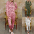 long-sleeved printed casual home service suit NSZH37425