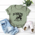 letter carrot print short-sleeved pure cotton T-shirt  NSSN37470