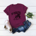letter carrot print short-sleeved pure cotton T-shirt  NSSN37470