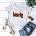  letter printing short-sleeved pure cotton T-shirt NSSN37475