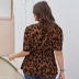 large size waist leopard print new summer top NSQH37486