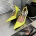 rhinestone chain buckle stiletto shoes  NSHU37579