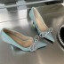 fashion sequin rhinestone bow stiletto shoes NSHU37580