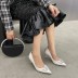 fashion bowknot rhinestone satin high heel shoes NSHU37585