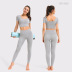 quick-drying hip-lifting short-sleeved yoga suit  NSDS37680