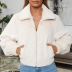 long-sleeved zipper plush jacket sweater NSFD37683