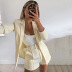 loose suit high waist shorts two-piece set NSFD37696