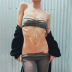 Rhinestone Claw Body Chain Sexy Bikini Bra NSFD37706