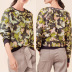 casual camouflage round neck knitted sweatshirt NSGE37814