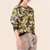 casual camouflage round neck knitted sweatshirt NSGE37814