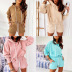 casual solid color long-sleeved hooded two-piece set NSGE37820