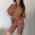 solid color long-sleeved T-shirt three-piece suit NSGE37859
