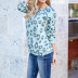 casual round neck long-sleeved leopard print top  NSGE37862