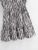 zebra pattern lace-up flying sleeve dress NSAM38039
