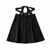 waist strap design high waist solid color skirt NSLD38062