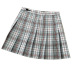high waist plaid pleated skirt NSLD38076