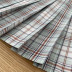 high waist plaid pleated skirt NSLD38076