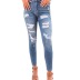 jeans rasgados elásticos de cintura alta NSYF38093