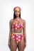 high waist retro printed bikini NSHL38165