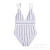 sexy striped backless one-piece swimsuit  NSHL38200