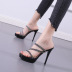 fashion heel stiletto slippers   NSCA38205