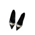 zapatos sencillos planos con perlas NSCA38220
