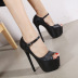 fish mouth high-heeled single shoes NSCA38230