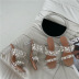 sandalias de tacón transparente con perlas NSCA38246