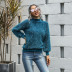 new high neck bright silk knit sweater  NSMY34763