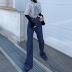 fashion open-line high waist bootcut jeans  NSLQ34765