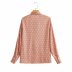 neckline lace blouse top  NSAM34798