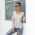 casual fall/winter V-neck pit sweater NSMY34833