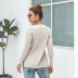 casual fall/winter V-neck pit sweater NSMY34833