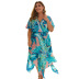 plus size boho print dress NSDY34880