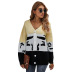 winter new contrast cardigan sweater jacket  NSDY34881