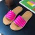 non-slip candy color scrub linen slippers  NSPE34973