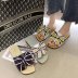 fashion bows leather slippers  NSPE34982