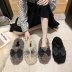 autumn and winter new fur slippers NSPE35008